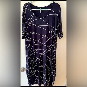 Matti Mamane Navy Blue Dress